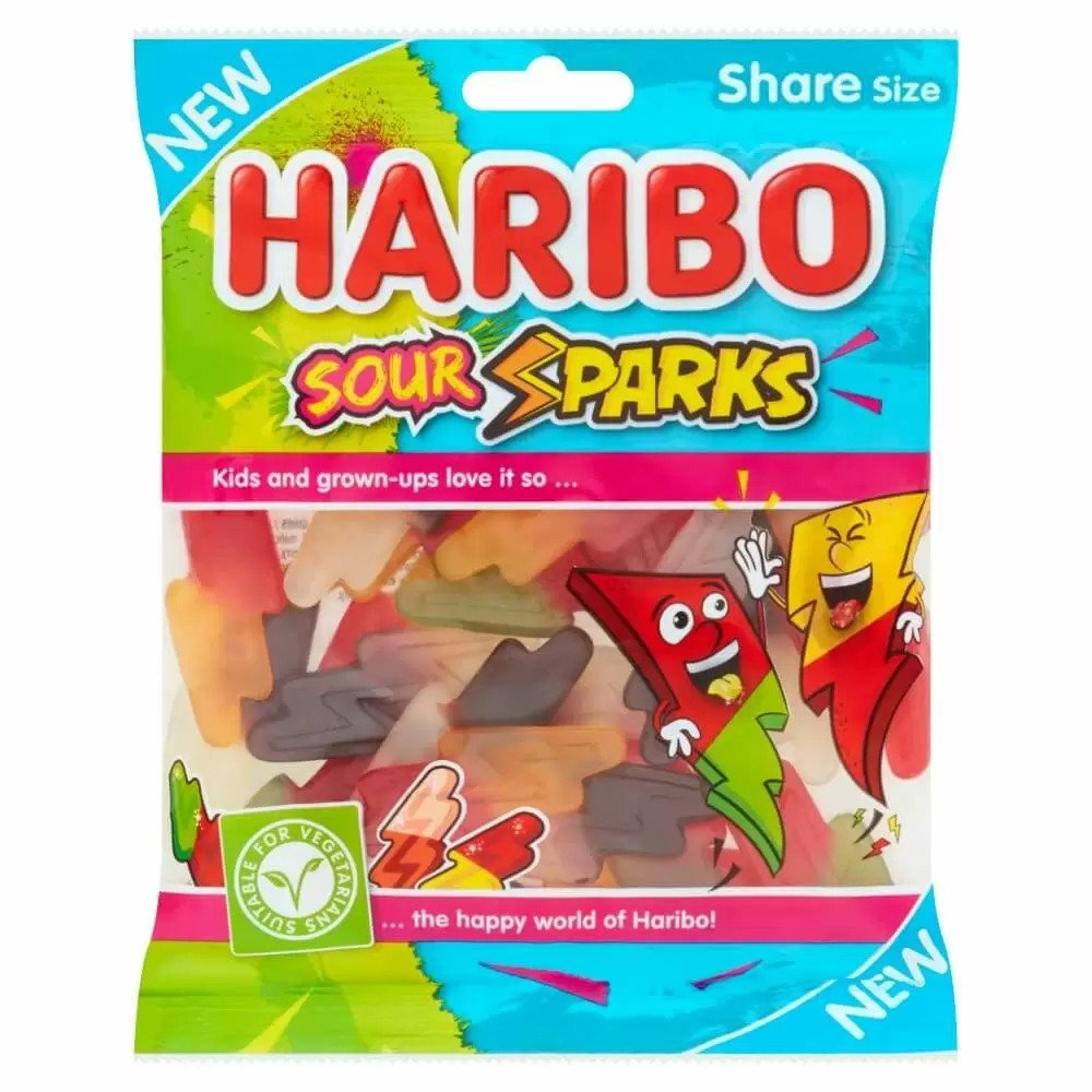 Haribo Sour Sparks Share Bag 160g